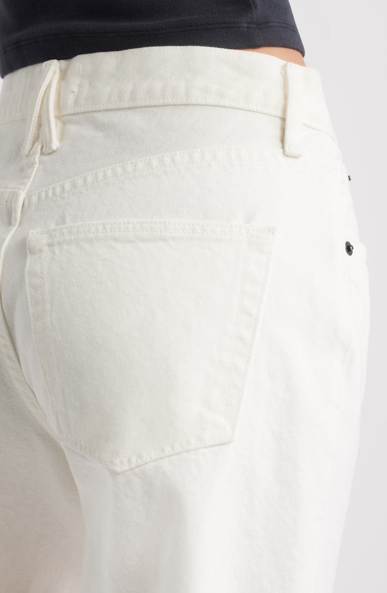 SLVRLAKE Sienna High Waist Cutoff Denim Shorts, Alternate, color, White