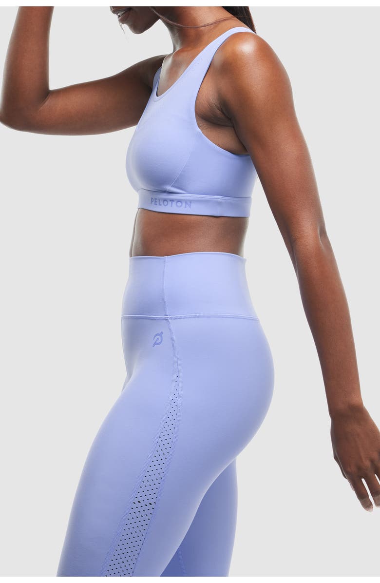Peloton Cadent Laser Perforated Bra, Alternate, color, Ice Blue