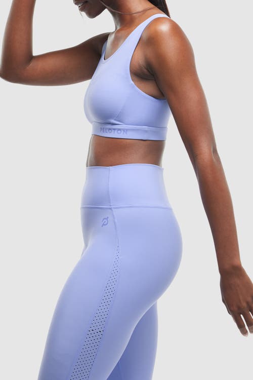 Peloton Cadent Laser Perforated Bra In Ice Blue