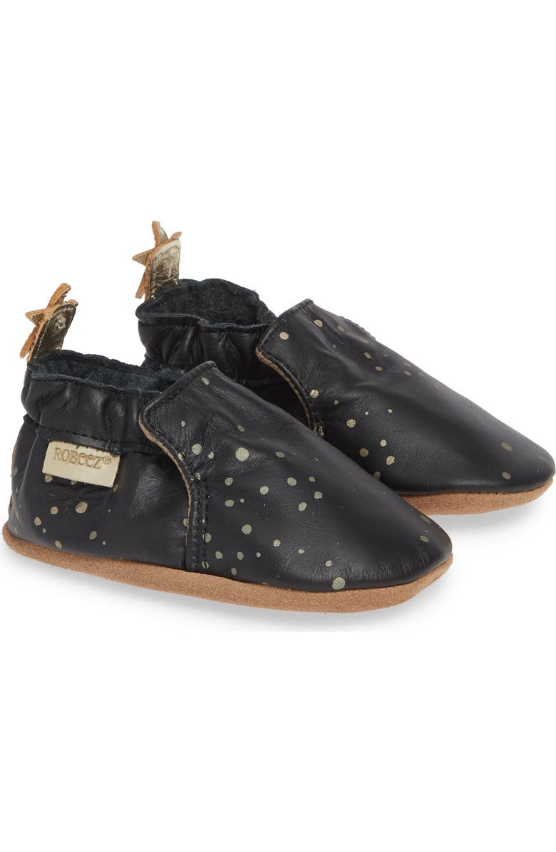 Robeez<sup>®</sup> Galaxy Girl Moccasin Crib Shoe, Alternate, color,