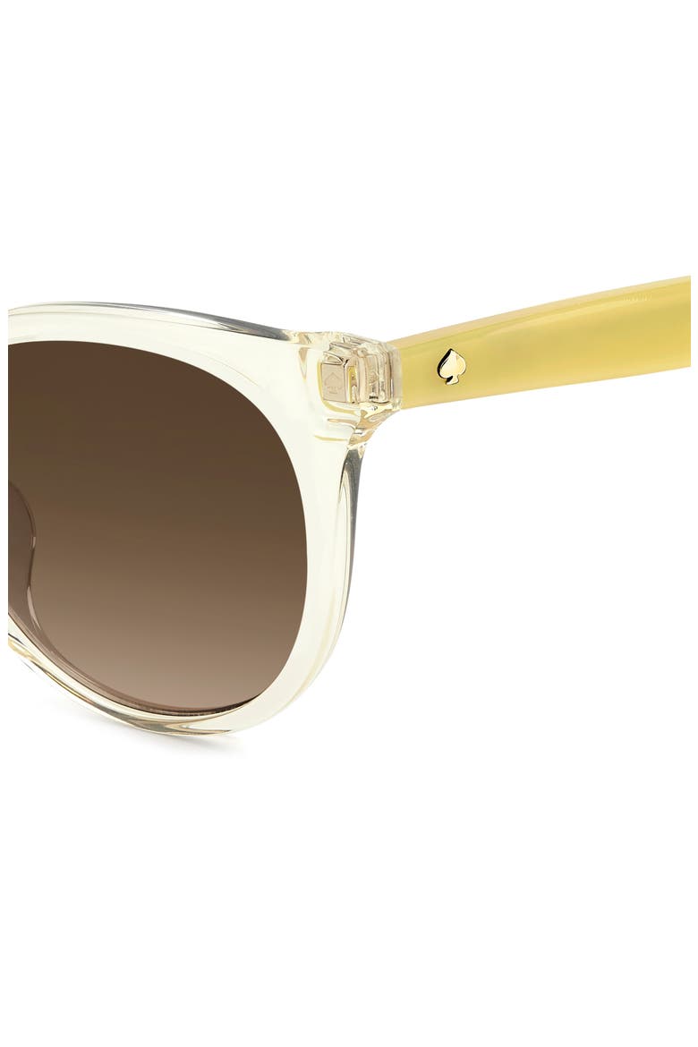 karlee 53mm gradient round sunglasses, Alternate, color, YELLOW