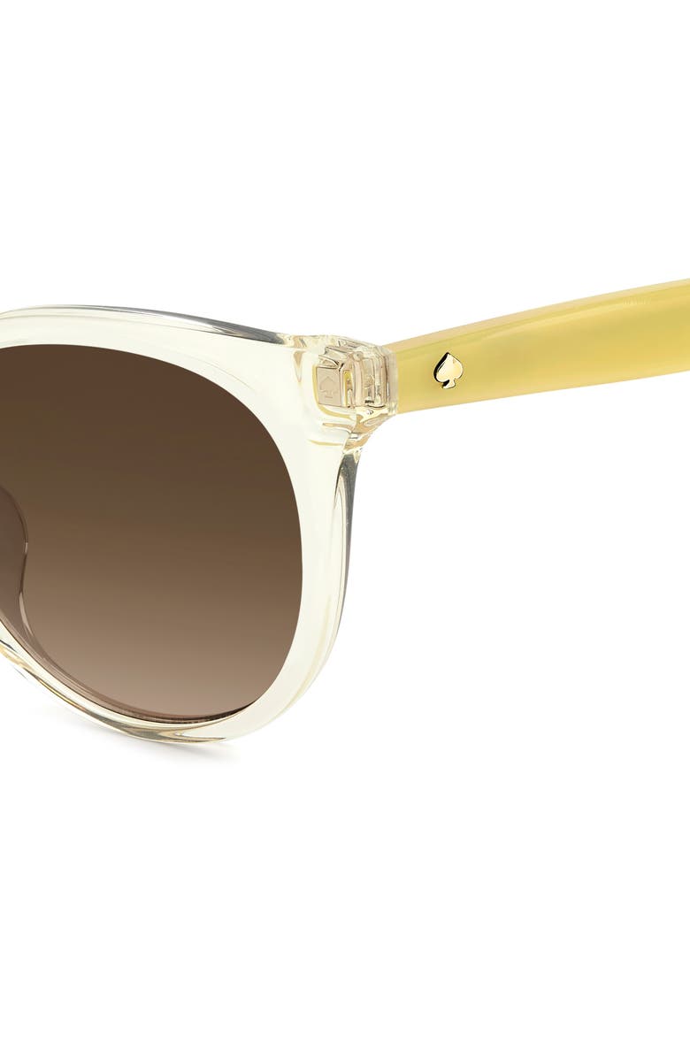 Kate Spade New York karlee 53mm gradient round sunglasses, Alternate, color, Yellow