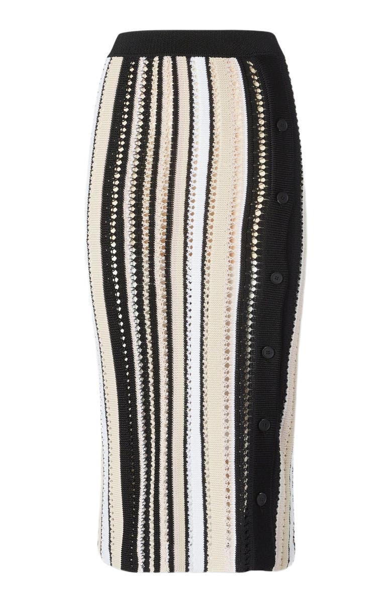 Missoni Striped Crochet Midi Skirt With Side Buttoning, Alternate, color, Multicoloured