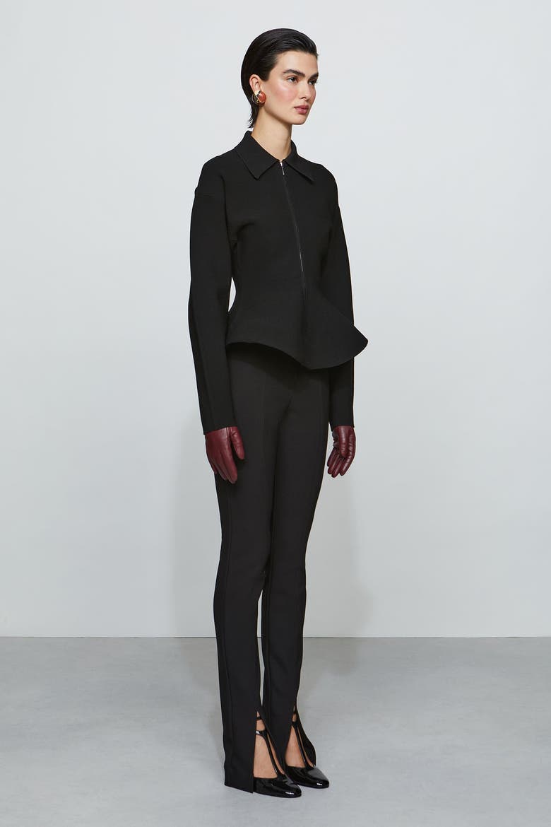 Daphne Knit Jacket, Alternate, color, Black