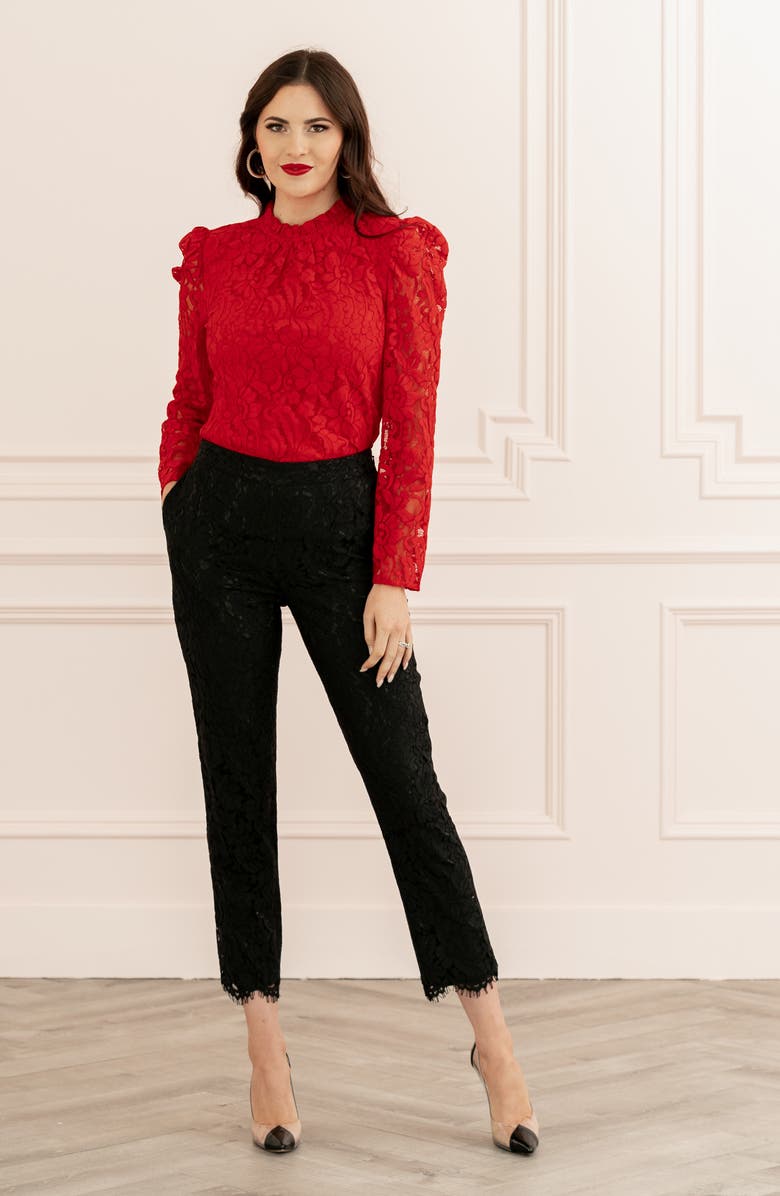 Rachel Parcell Lace Pants, Alternate, color, 