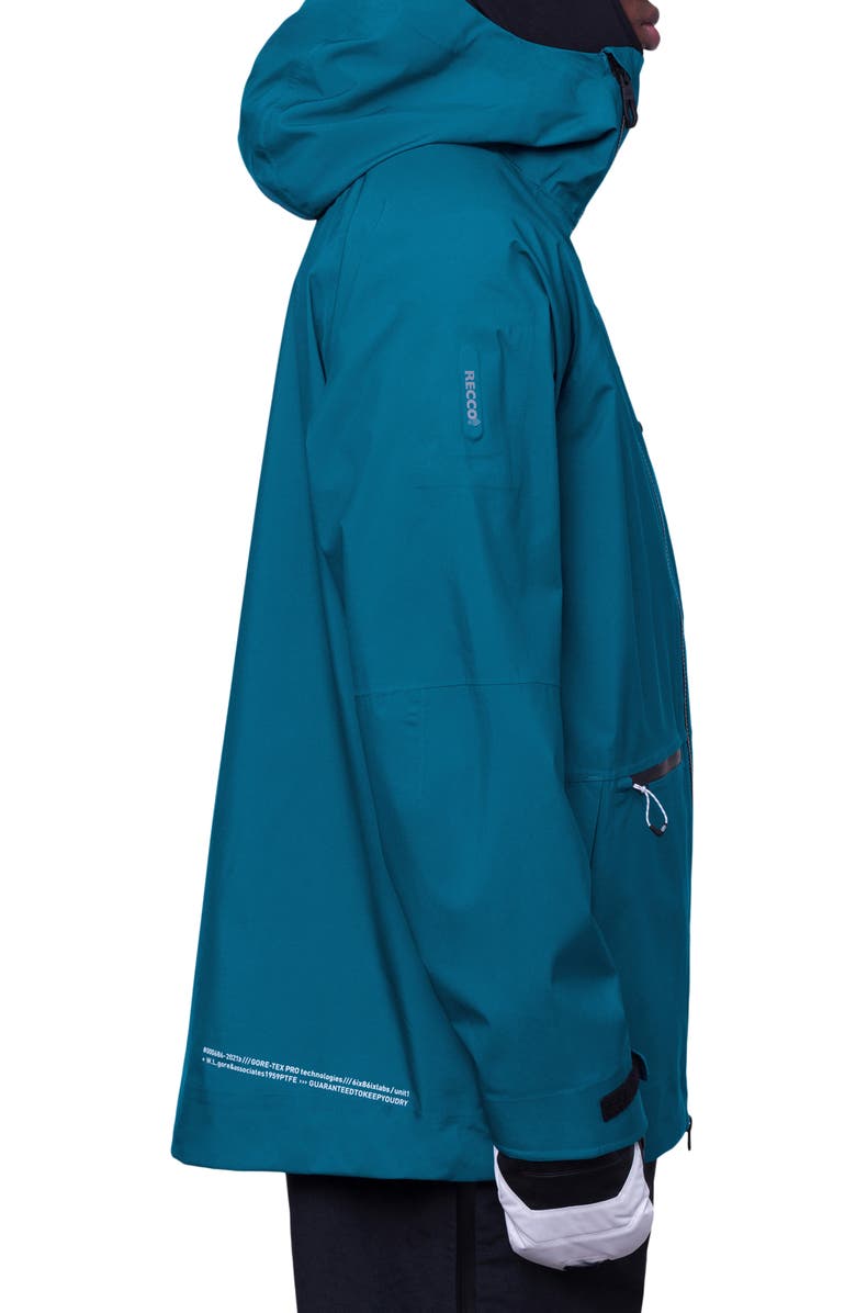 686 Gore-Tex<sup>®</sup> Pro Thermagraph<sup>™</sup> Water Repellent 600 Fill Power Down Insulated Packable Snow Jacket, Alternate, color,