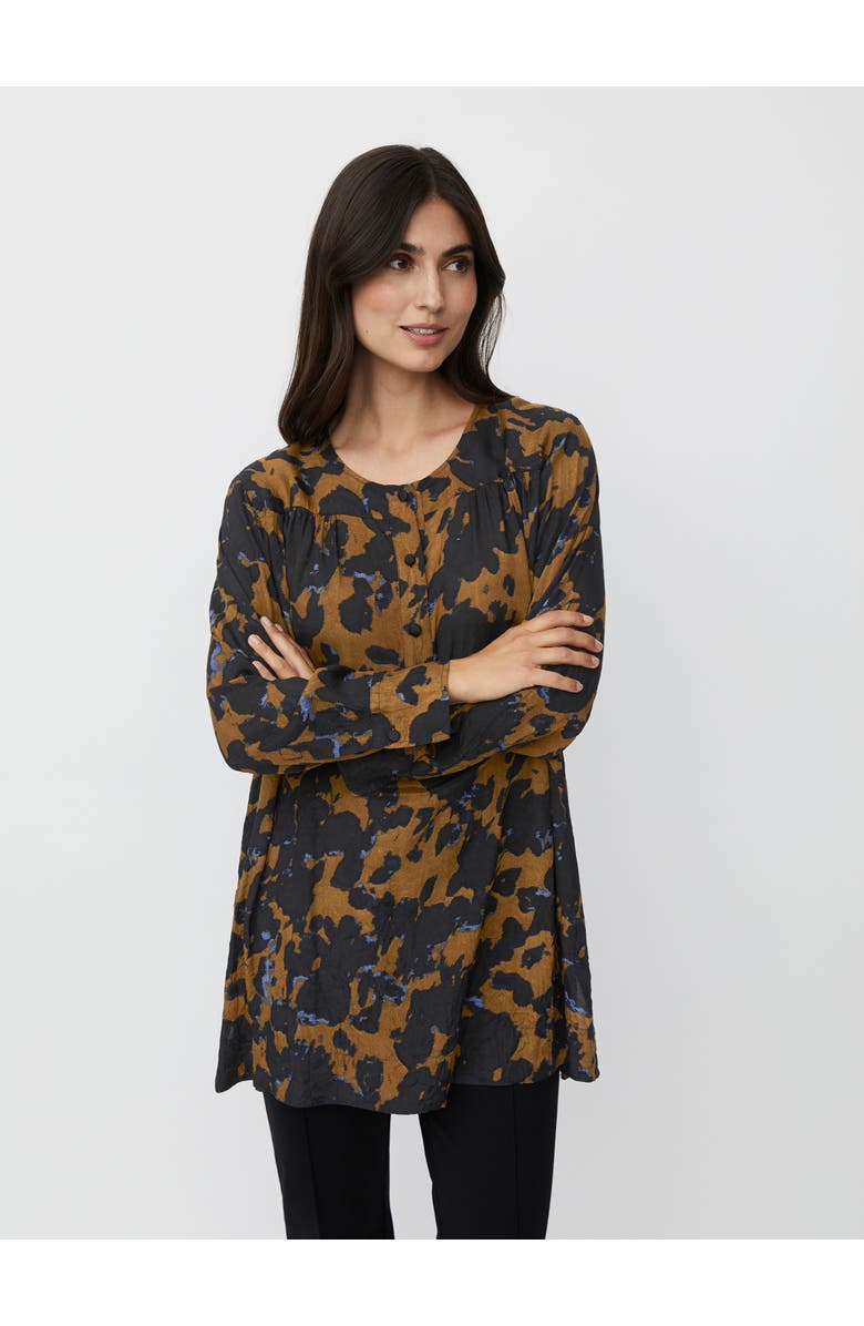 Masai Copenhagen MaGigise Long Sleeve Crew Neck Tunic, Main, color, Breen