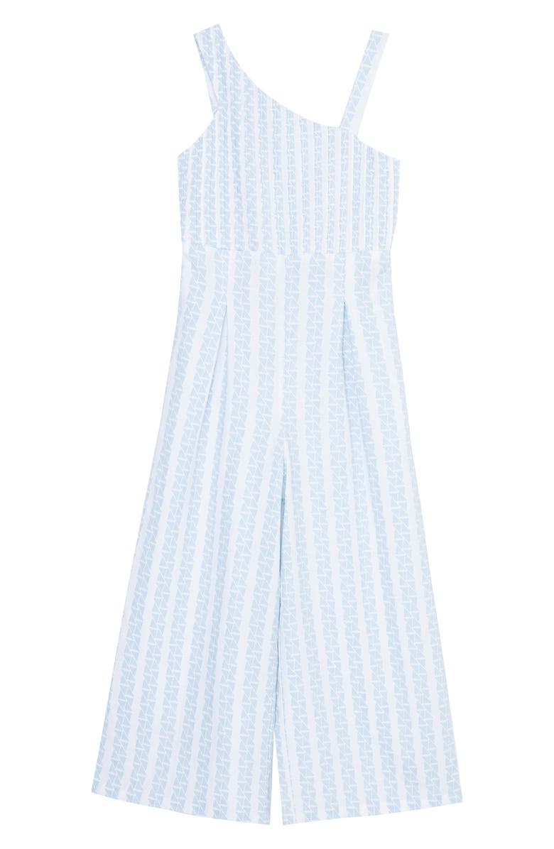 Habitual Kids' Stripe Wide Leg Linen Blend Jumpsuit, Main, color,