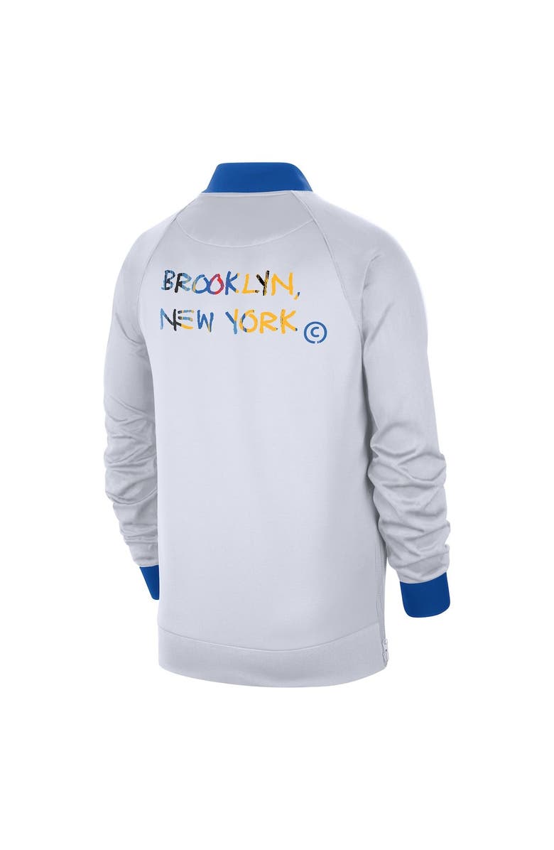 Nike Men's Nike White Brooklyn Nets 2022/23 City Edition Showtime Thermaflex Full-Zip Jacket, Alternate, color, 