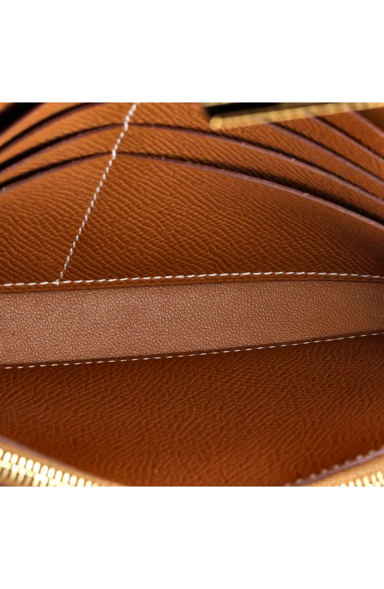 Pre-Owned Hermes Constance To Go Wallet Epsom, Alternate, color, Gold