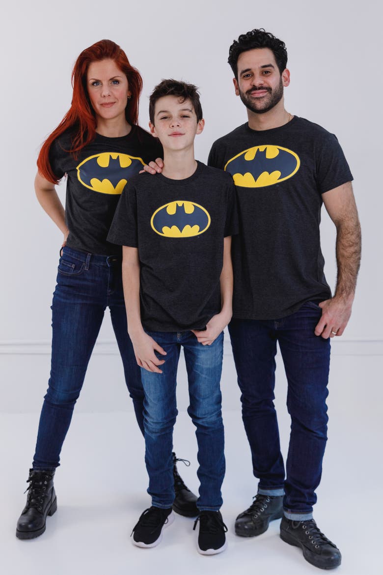 Justice League T-Shirt, Alternate, color, Batman Charcoal