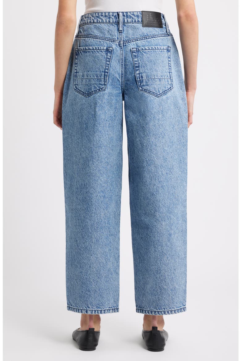 High Waist Crescent Leg Jeans, Alternate, color, INDIGO