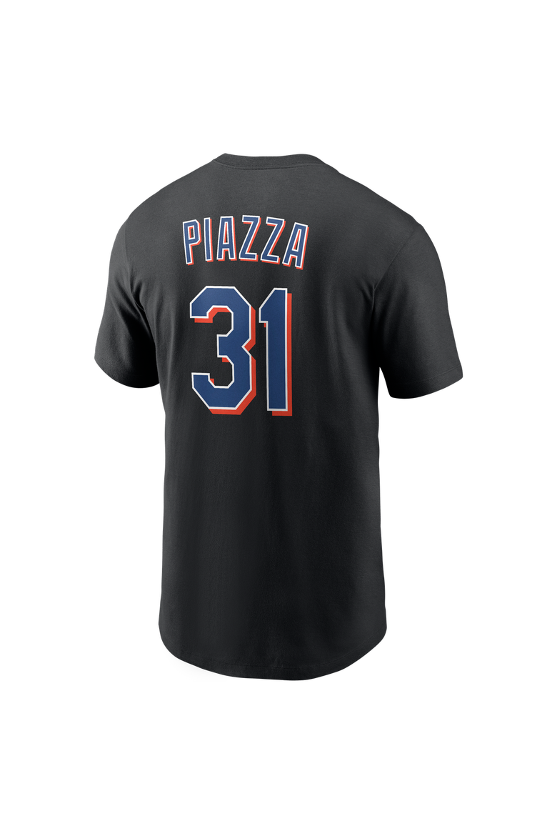 Men's Nike Mike Piazza Black New York Mets Cooperstown Collection Name & Number T-Shirt, Alternate, color, Black