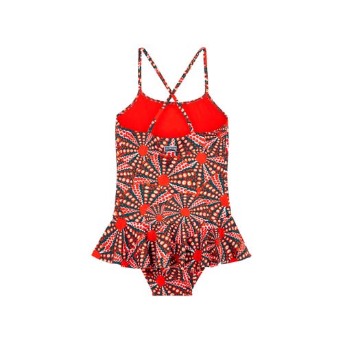 Vilebrequin Graphic-print Swimsuit In Coquelicot