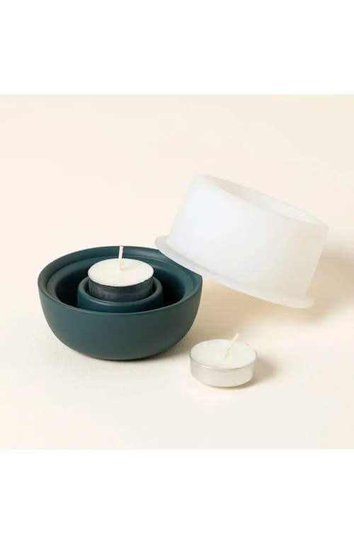 Uncommon Goods Fire & Ice Transforming Candle Holder In Green