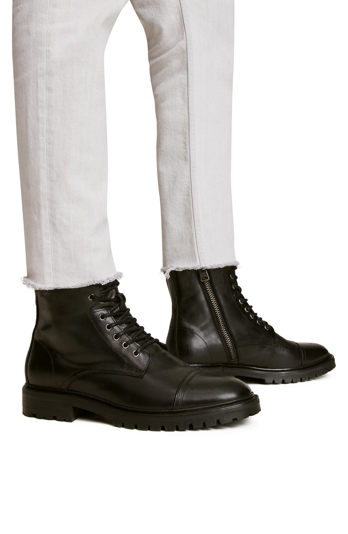 All Saints Piero Boots AllSaints Piero Combat Ankle Boots  display picture 1