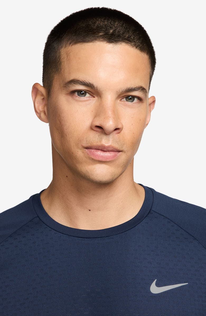 Nike Stride Dri-FIT ADV Running T-Shirt, Alternate, color, Midnight Navy