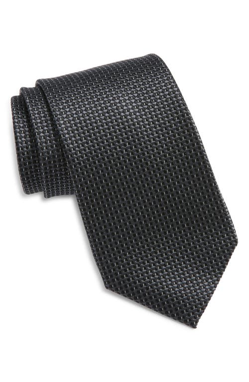 Nordstrom Solid Silk Tie In Gray