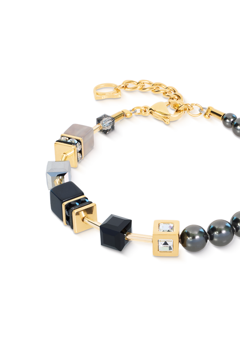 GeoCUBE® Precious Fusion Pearls Bracelet, Alternate, color, Grey-Gold