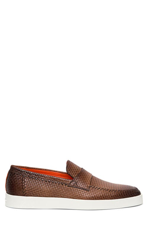 Santoni Dowdy Loafer In Brown