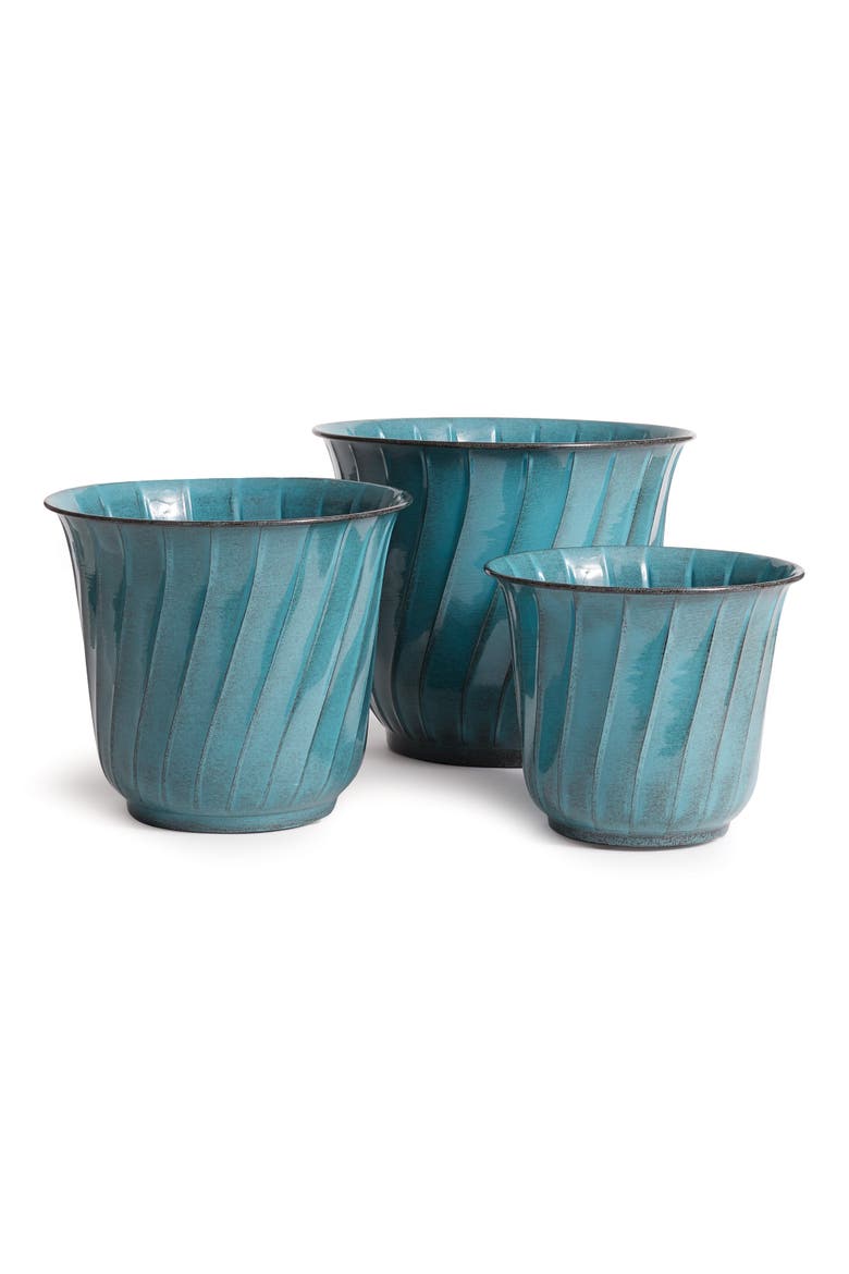 Leilani Pots, Set of 3, Main, color, Blue