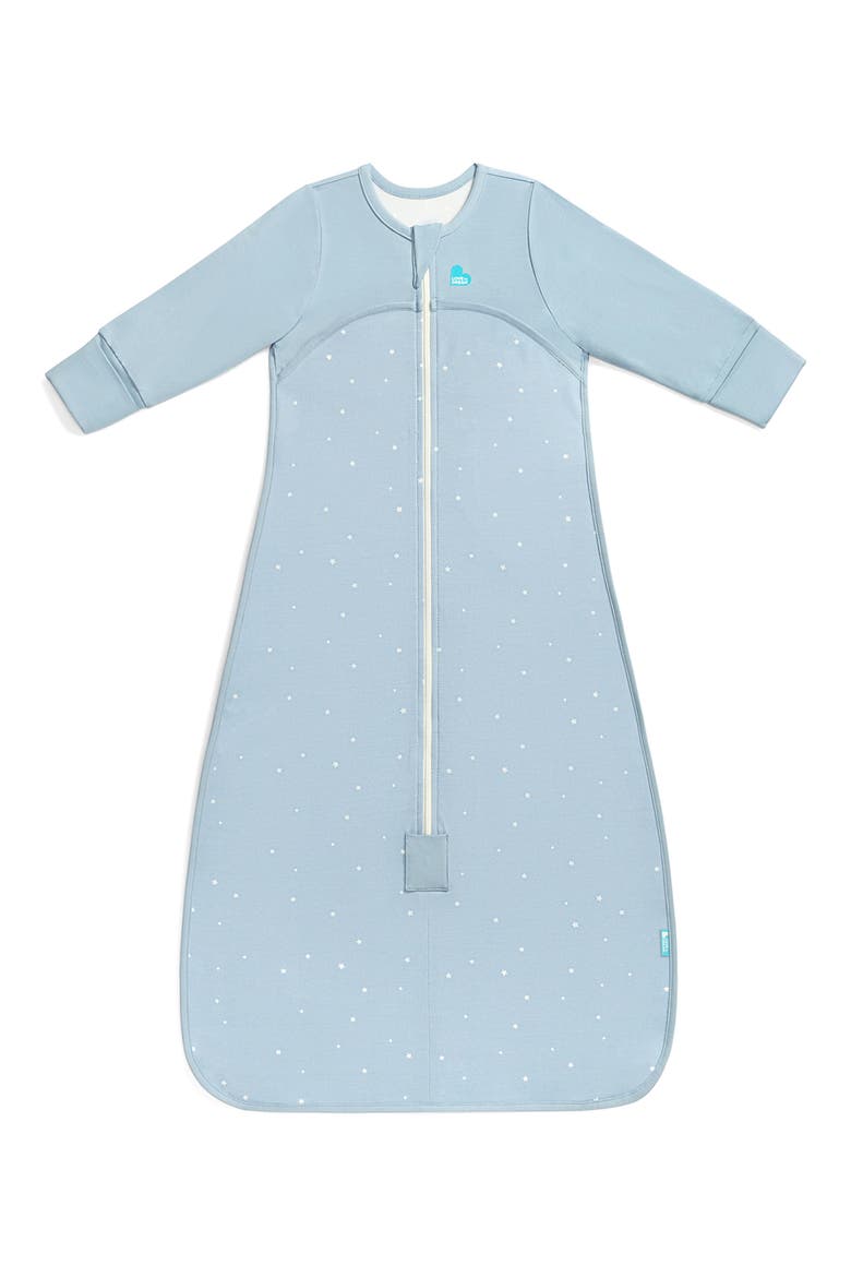 Long Sleeve 1.0 TOG Stretch Cotton Sleep Bag, Main, color, POWDER BLUE