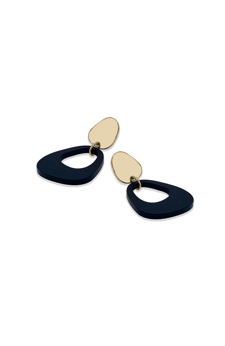Toolally Pebble Drop Earrings - Black, Alternate, color, Black