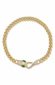 Snake Curb Chain Bracelet