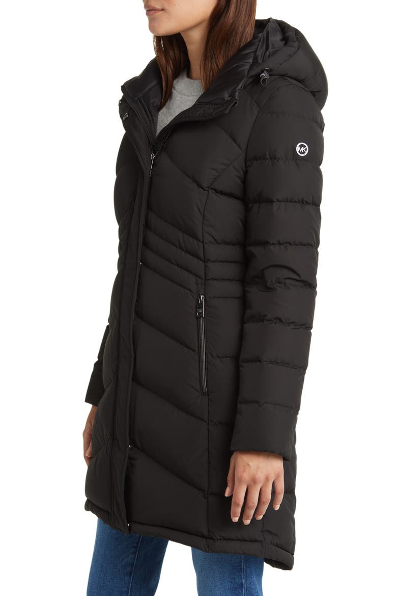 Hooded 650 Fill Power Down Puffer Jacket, Alternate, color, BLACK