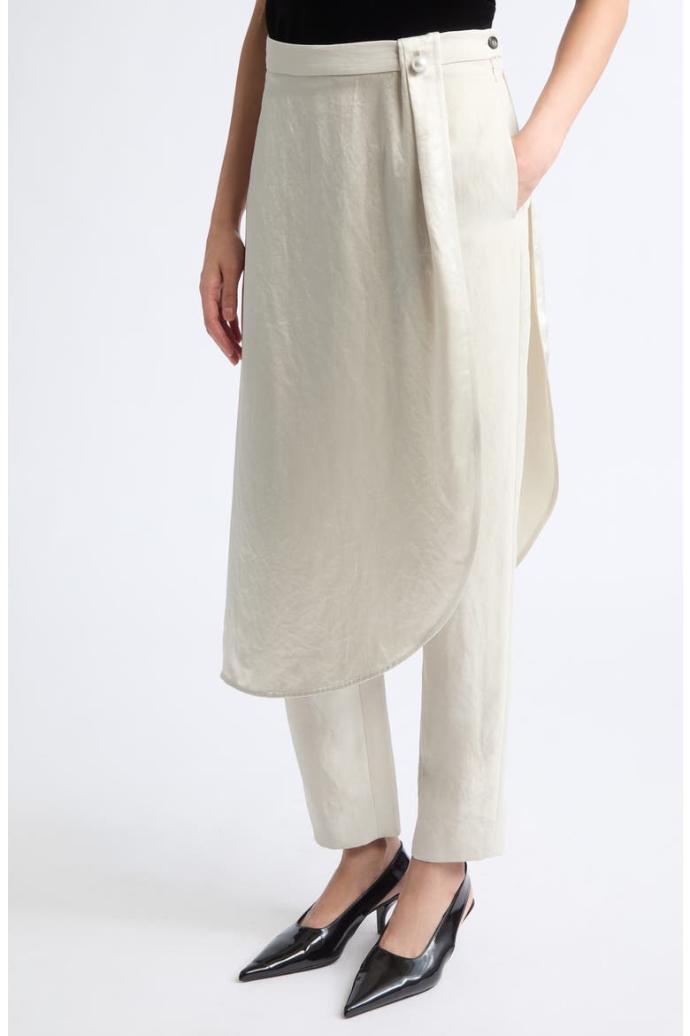 Wrap Skirt Trousers, Alternate, color, CHAMPAGNE