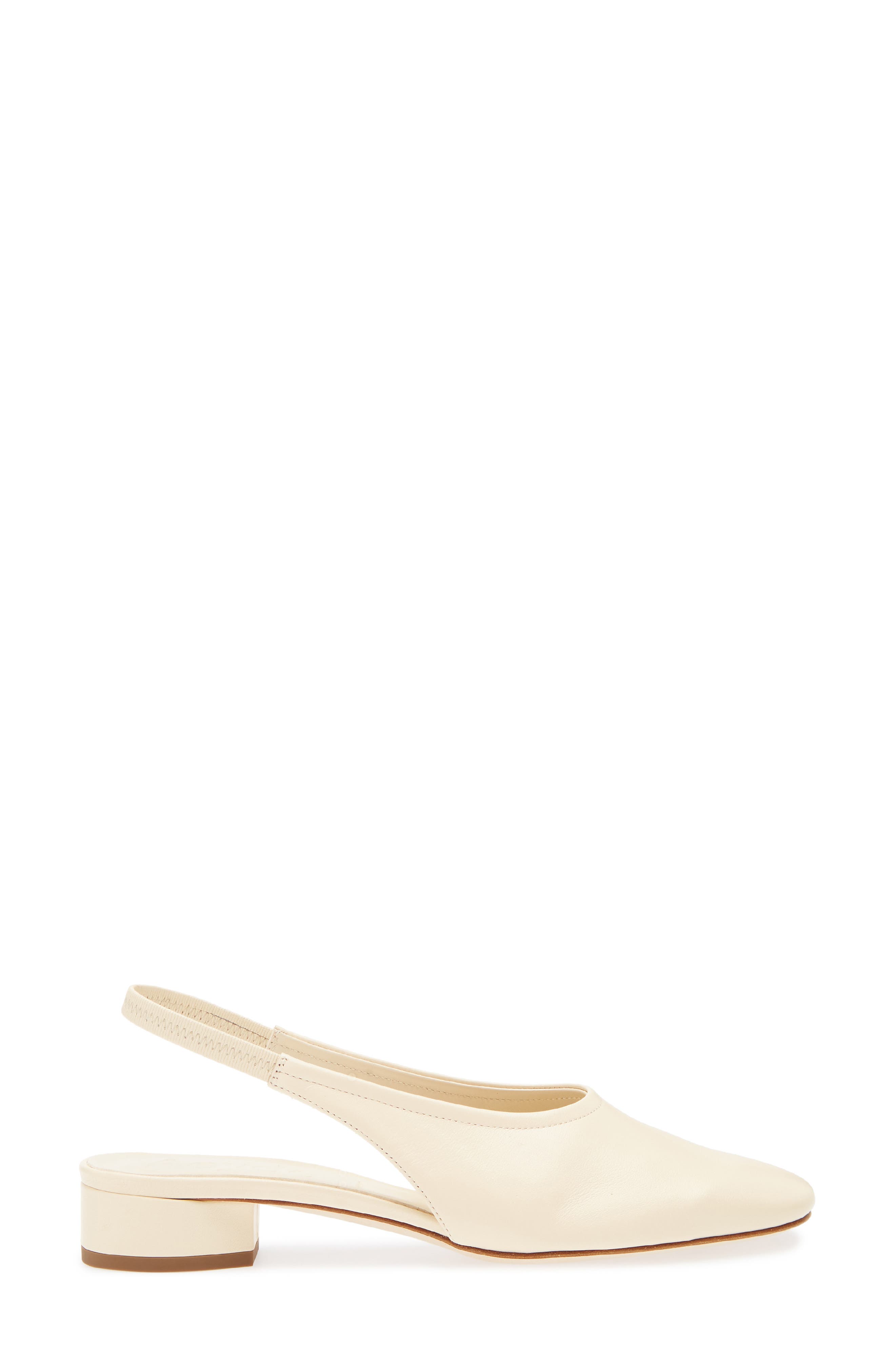 aeyde Dua Slingback Flat, Alternate, color, Creamy
