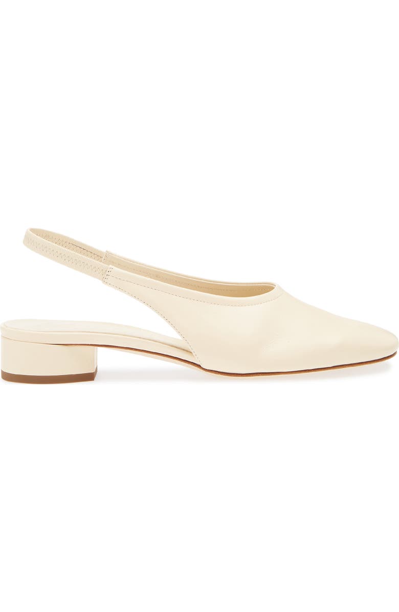 aeyde Dua Slingback Flat, Alternate, color, Creamy