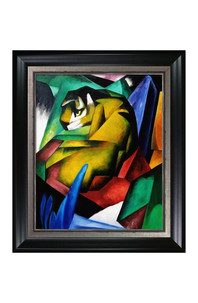 OVERSTOCK ART The Tiger - Framed Oil Reproduction of an Original Painting by Franz Marc, Main, color,