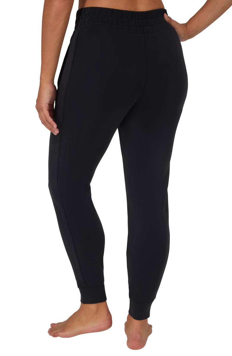 YOGALICIOUS SoftLite District Sandwashed Joggers, Alternate, color, Black