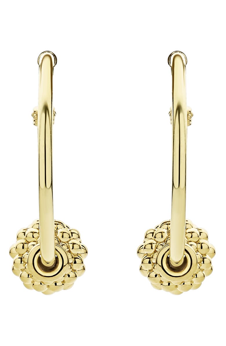 LAGOS Caviar Gold Small Hoop Earrings, Alternate, color,