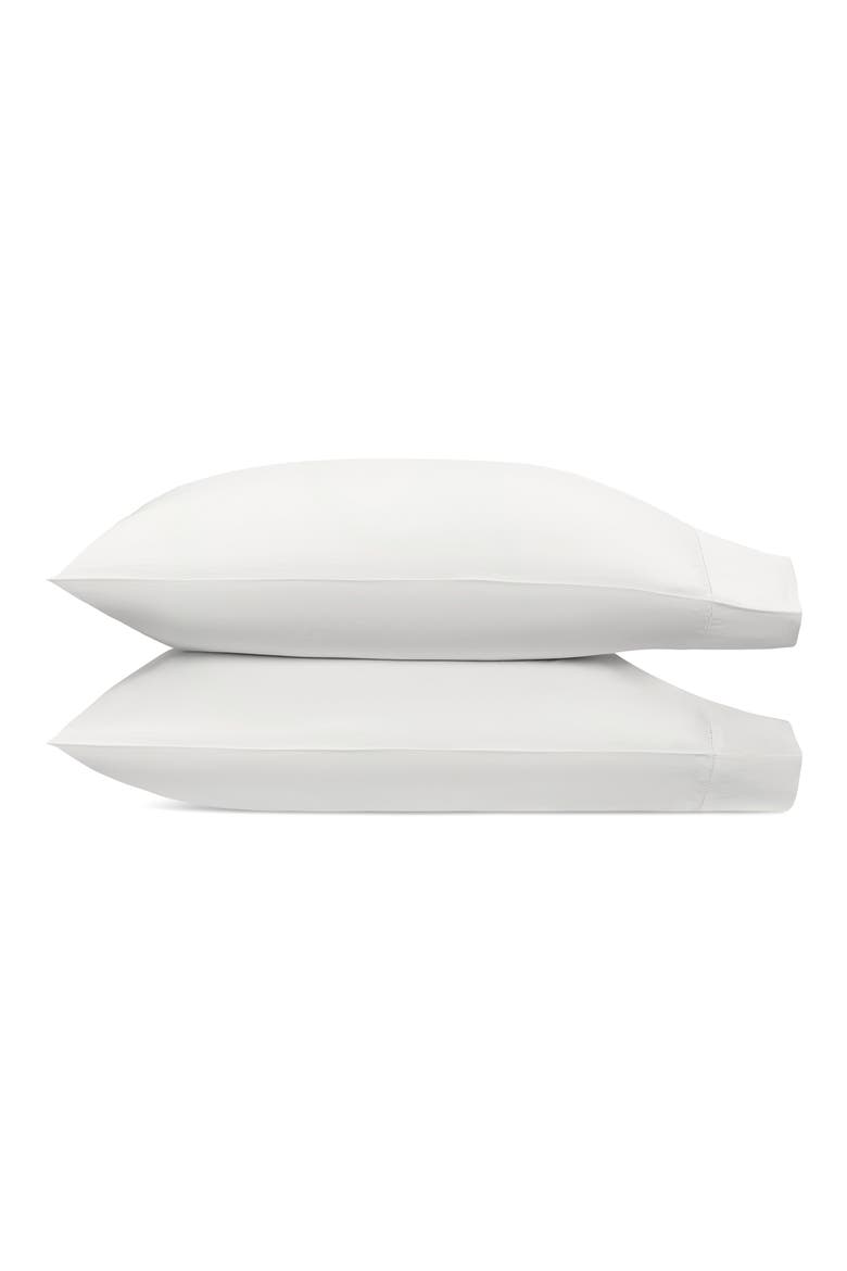 Bergamo Hemstitch Set of 2 Pillowcases, Main, color, BONE
