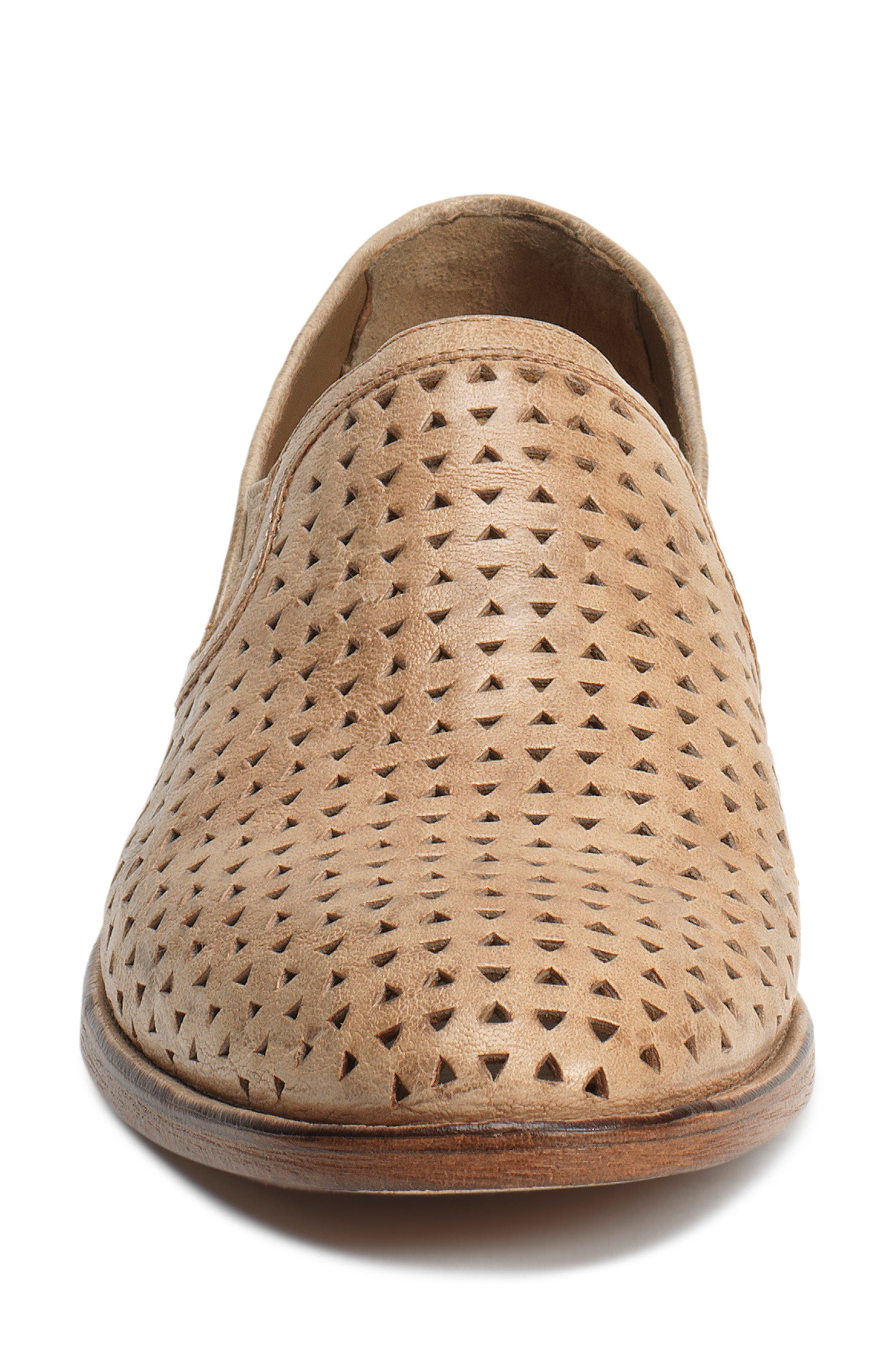 Ali Perforated Loafer, Alternate, color, CREAM LEATHER