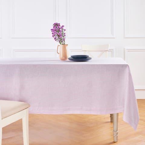 Linen Tablecloth - Narrow Stripe