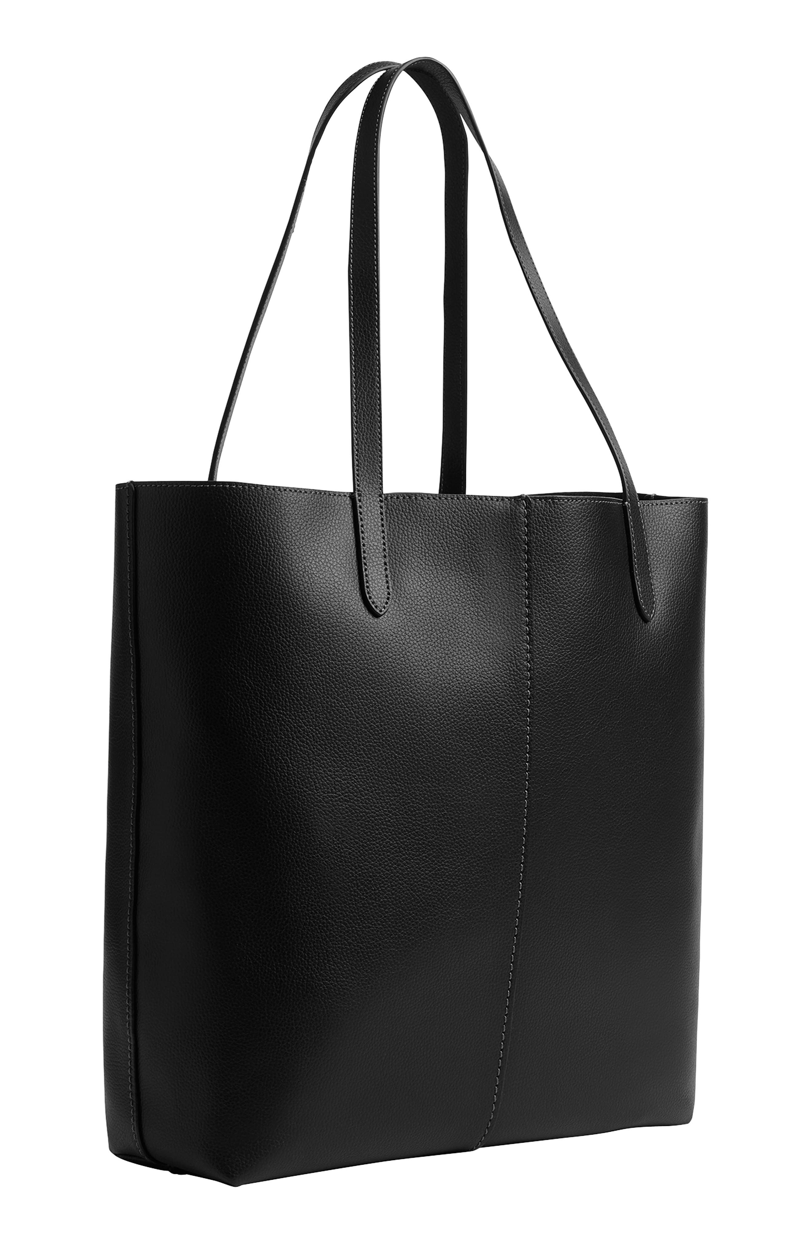 COACH North Pebbled Leather Tote, Alternate, color, 