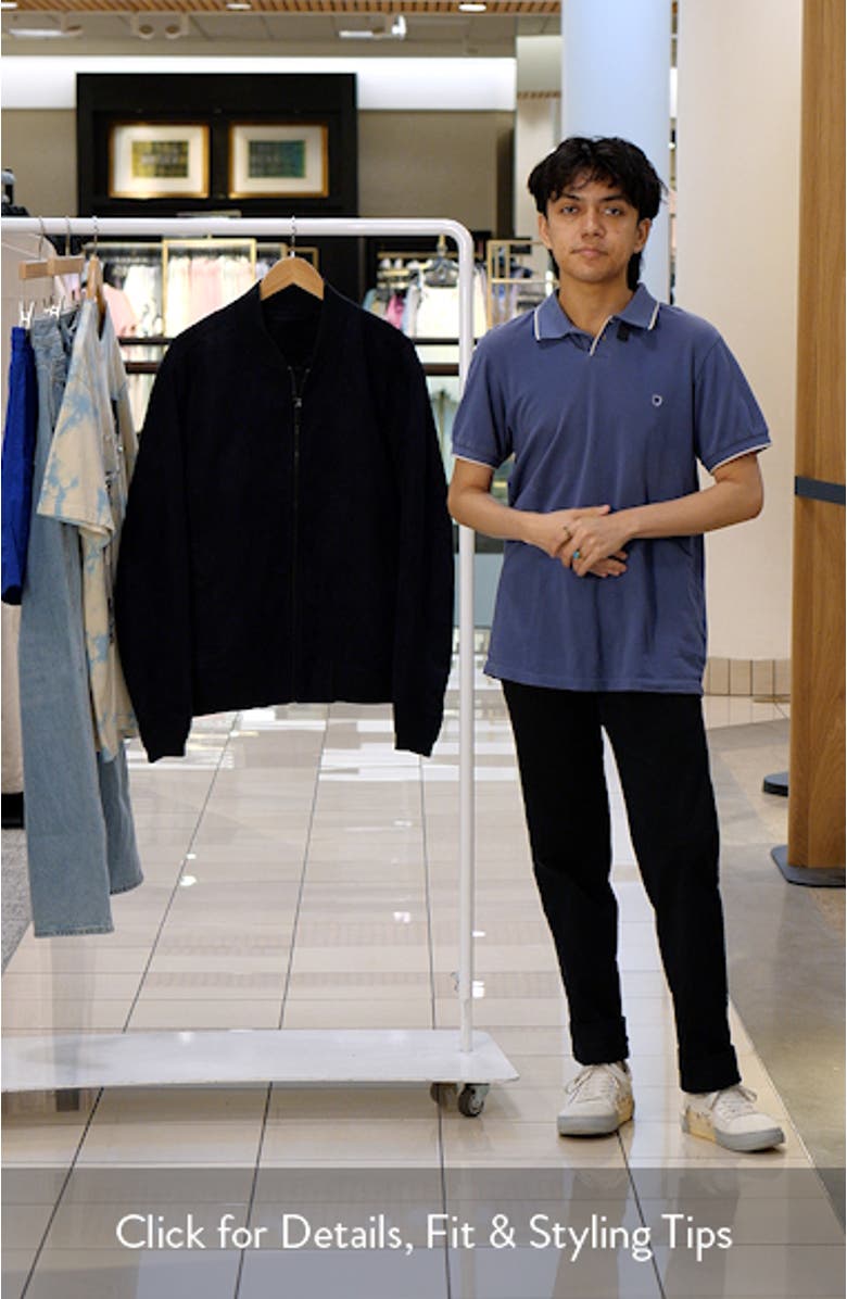 Faux Suede Bomber Jacket, sales video thumbnail