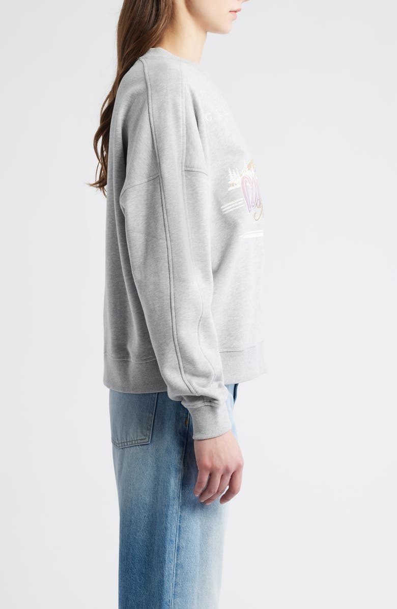 BOSS Orange Cotton Sweatshirt, Alternate, color, Light/ Pastel Grey