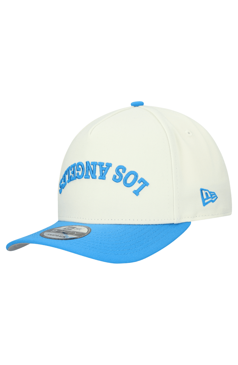 New Era Men's New Era  Cream Los Angeles Chargers Upside Down 9FIFTY A-Frame Snapback Hat, Alternate, color, Cream