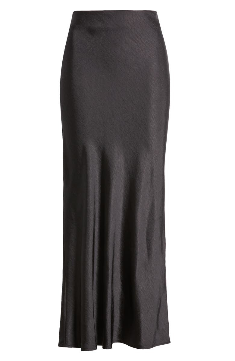 Open Edit Satin Column Maxi Skirt, Alternate, color,