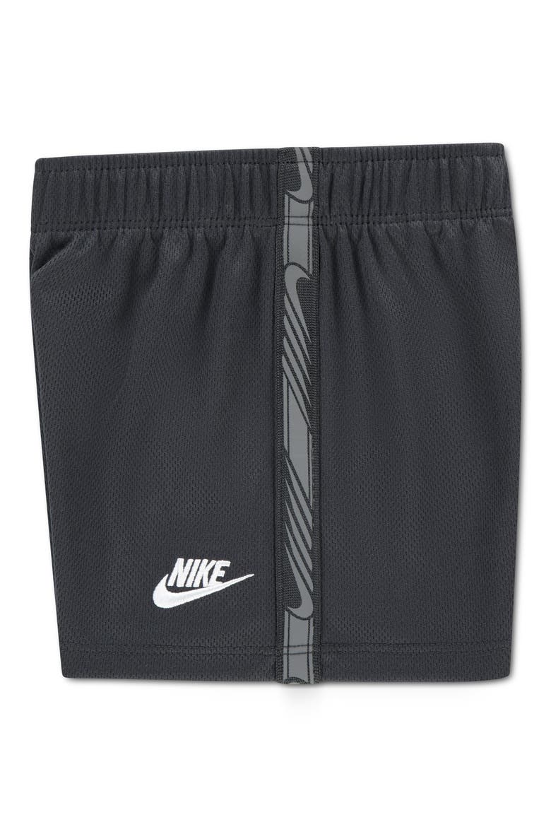 Graphic Tee & Mesh Shorts Set, Alternate, color, DARK SMOKE GREY