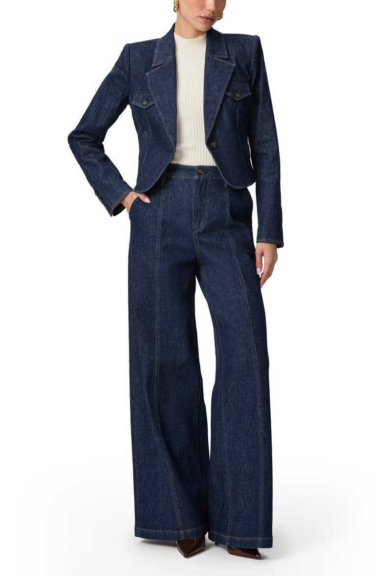 Aurora Seamed Super Wide Leg Trouser Jeans, Alternate, color, MAGDALENA