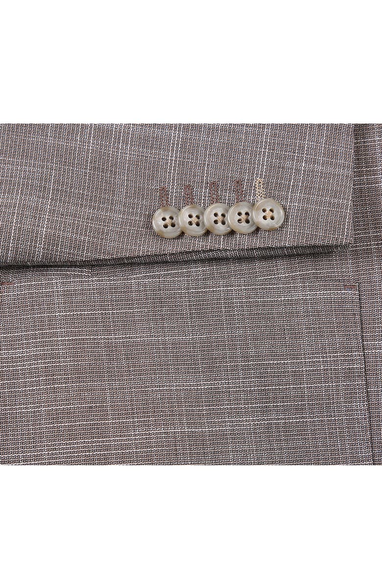 English Laundry Two-Button Flat Front Suit, Alternate, color, Brown