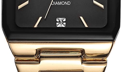 Geoffrey Beene Gen Diamond Bracelet Watch, 42mm In Gold