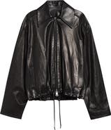 Brandon Maxwell The Leland Leather Shirt Jacket