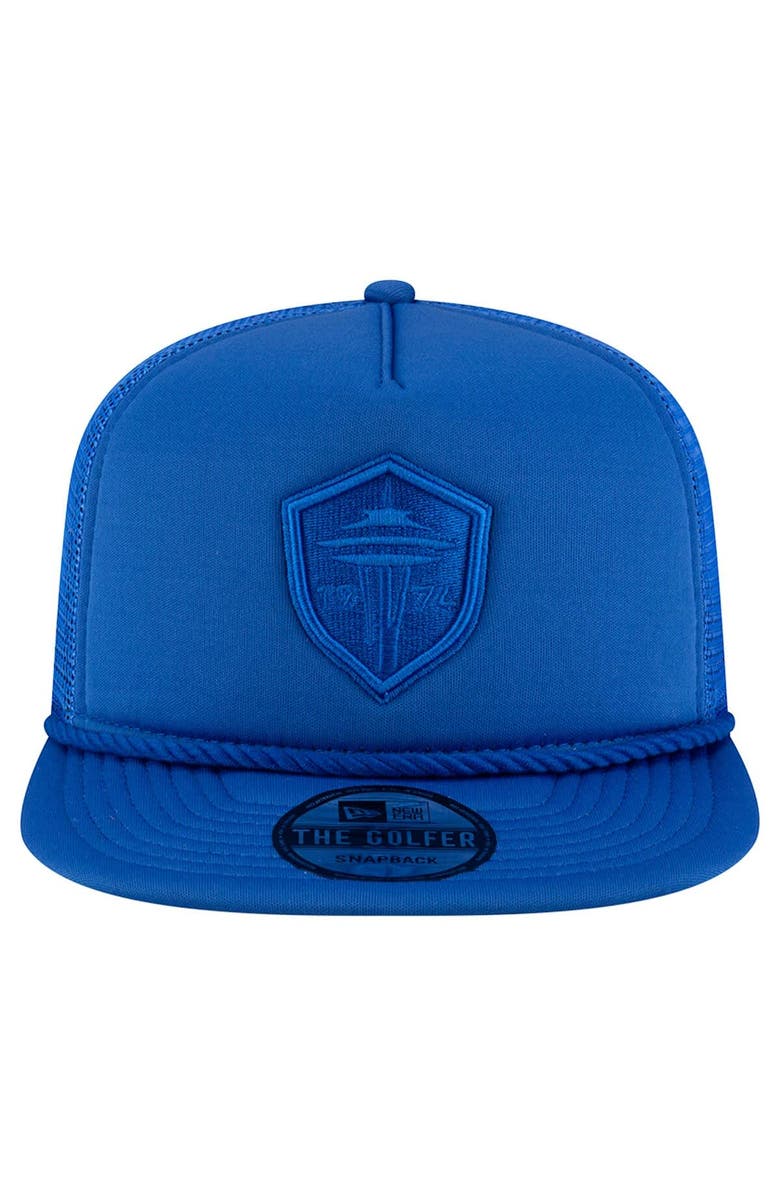 New Era Men's New Era Blue Seattle Sounders FC Tone Golfer Snapback Hat, Alternate, color, Blue