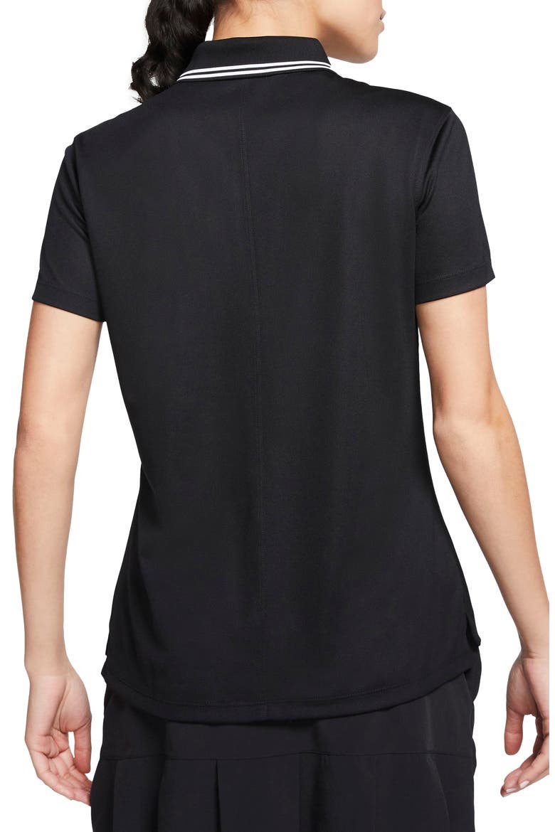 Dry Victory Polo, Alternate, color, BLACK/ WHITE